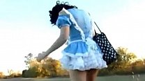 Alice in Wonderland cosplay gf has public sex with bf - BigCams.net